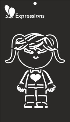 expressions craft stamps Little Girl EST6012 Hand made Design Stencil(Pack of 1, Art Stencil)
expressions craft stamps Little Girl EST6012 Hand made Design Stencil(Pack of 1, Art Stencil)