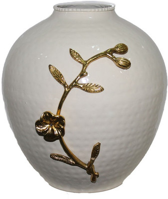 Sarvsiddhi White And Silver Flower Vase For Living Room Aluminium Vase(11 inch, Silver, White)
Sarvsiddhi White And Silver Flower Vase For Living Room Aluminium Vase(11 inch, Silver, White)