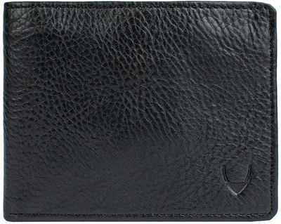 Hidesign Men Black Genuine Leather Wallet(4 Card Slots)