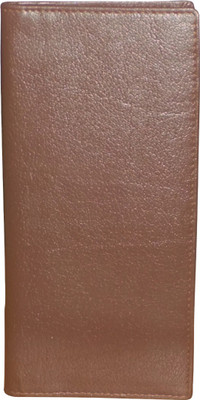 Style 98 Men Brown Genuine Leather Wrist Wallet(16 Card Slots)