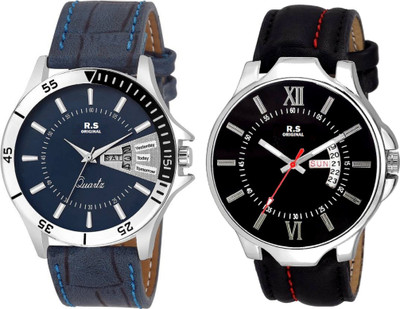 R S Original DIWALI DHAMAKA OFFER DATE & TIME BOYS SET OF 2 BLUE & BLACK RSO-124 SERIES Watch - For Men
R S Original DIWALI DHAMAKA OFFER DATE & TIME BOYS SET OF 2 BLUE & BLACK RSO-124 SERIES Watch - For Men