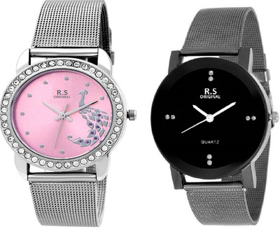 R S Original DIWALI DHAMAKA OFFER GIRLS SET OF 2 PINK & BLACK RSO-103 Series Watch - For Women
R S Original DIWALI DHAMAKA OFFER GIRLS SET OF 2 PINK & BLACK RSO-103 Series Watch - For Women