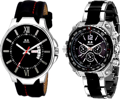 R S Original DIWALI DHAMAKA OFFER DATE & TIME BOYS SET OF 2 BLACK & BLACK RSO-140 SERIES Watch - For Men
R S Original DIWALI DHAMAKA OFFER DATE & TIME BOYS SET OF 2 BLACK & BLACK RSO-140 SERIES Watch - For Men