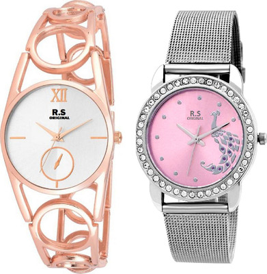 R S Original DIWALI DHAMAKA OFFER GIRLS SET OF 2 WHITE & PINK RSO-114 Series Watch - For Women
R S Original DIWALI DHAMAKA OFFER GIRLS SET OF 2 WHITE & PINK RSO-114 Series Watch - For Women