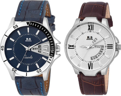 R S Original DIWALI DHAMAKA OFFER DATE & TIME BOYS SET OF 2 BLUE & WHITE RSO-125 SERIES Watch - For Men
R S Original DIWALI DHAMAKA OFFER DATE & TIME BOYS SET OF 2 BLUE & WHITE RSO-125 SERIES Watch - For Men