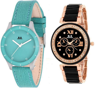 R S Original DIWALI DHAMAKA OFFER GIRLS SET OF 2 SKY BLUE & BLACK RSO-99 Series Watch - For Women
R S Original DIWALI DHAMAKA OFFER GIRLS SET OF 2 SKY BLUE & BLACK RSO-99 Series Watch - For Women