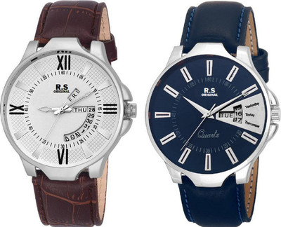 R S Original DIWALI DHAMAKA OFFER DATE & TIME BOYS SET OF 2 WHITE & BLUE RSO-120 SERIES Watch - For Men
R S Original DIWALI DHAMAKA OFFER DATE & TIME BOYS SET OF 2 WHITE & BLUE RSO-120 SERIES Watch - For Men
