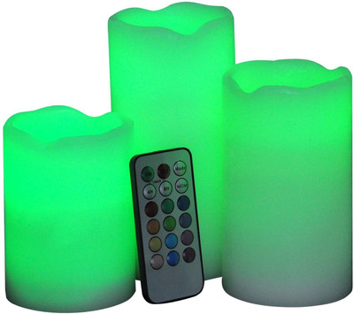 VibeX ® LED Real Wax Mood Candles with Colour Changing Remote Control and Timer Candle(Multicolor, Pack of 3)
VibeX ® LED Real Wax Mood Candles with Colour Changing Remote Control and Timer Candle(Multicolor, Pack of 3)