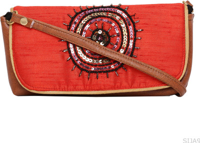 Hepburnette Party Red Clutch