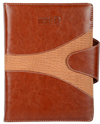 Gathbandhan Regular Diary(2018, Brown)
