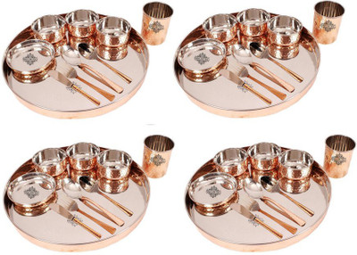 IndianArtVila Set of 4 Steel Copper Dinner Set of 10 Pieces Each Pack of 40 Dinner Set(Steel, Copper)
IndianArtVila Set of 4 Steel Copper Dinner Set of 10 Pieces Each Pack of 40 Dinner Set(Steel, Copper)