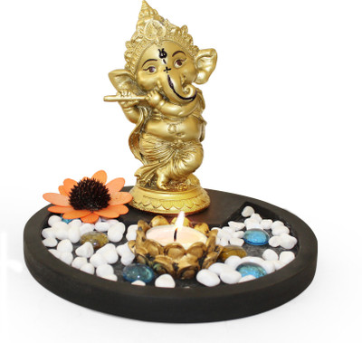 Tied Ribbons Golden Ganesha playing Bansuri Decorative Showpiece - 22 cm(Polyresin, Gold)
Tied Ribbons Golden Ganesha playing Bansuri Decorative Showpiece - 22 cm(Polyresin, Gold)