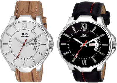 R S Original DIWALI DHAMAKA OFFER BOYS DATE & TIME SET OF 2 WHITE & BLACK RSO-183 Watch - For Men
R S Original DIWALI DHAMAKA OFFER BOYS DATE & TIME SET OF 2 WHITE & BLACK RSO-183 Watch - For Men