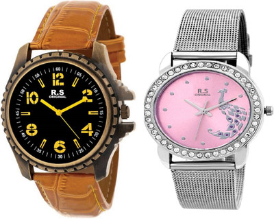 R S Original DIWALI DHAMAKA OFFER RSO166 SERIES Watch - For Couple