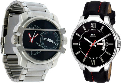 R S Original DIWALI DHAMAKA OFFER BOYS DATE & TIME SET OF 2 BLACK & BLACK RSO-175 Watch - For Men
R S Original DIWALI DHAMAKA OFFER BOYS DATE & TIME SET OF 2 BLACK & BLACK RSO-175 Watch - For Men