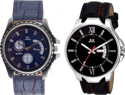 R S Original DIWALI DHAMAKA OFFER BOYS DATE & TIME SET OF 2 BLUE & BLACK RSO-173 Watch - For Men
R S Original DIWALI DHAMAKA OFFER BOYS DATE & TIME SET OF 2 BLUE & BLACK RSO-173 Watch - For Men