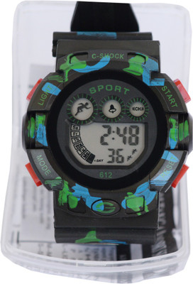 VITREND Sports 612 Black Military Strap Watch - For Boys & Girls