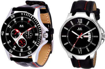 R S Original DIWALI DHAMAKA OFFER BOYS DATE & TIME SET OF 2 BLACK & BLACK RSO-178 Watch - For Men
R S Original DIWALI DHAMAKA OFFER BOYS DATE & TIME SET OF 2 BLACK & BLACK RSO-178 Watch - For Men