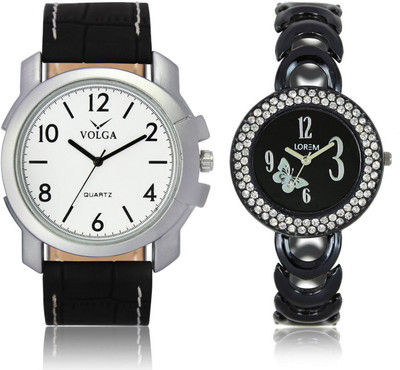 SVM VL12LR0201 Modish Look Best Price Leather Belt Mens Combo Watch - For Men & Women