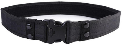 Magideal Men & Women Black Canvas Belt