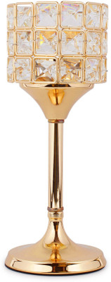 Jewel Fuel Pillar Candle Stand Showpiece (11 Inch ) Crystal Tealight Holder(Gold, Pack of 1)
Jewel Fuel Pillar Candle Stand Showpiece (11 Inch ) Crystal Tealight Holder(Gold, Pack of 1)