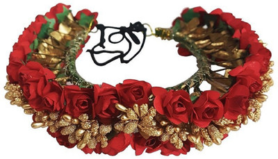Confidence Hair Gajra For Women Hair Band(Red)
