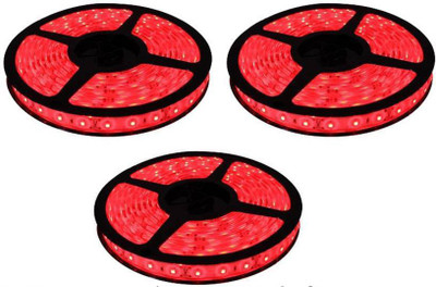 VRCT 196 inch Red Rice Lights(Pack of 3)