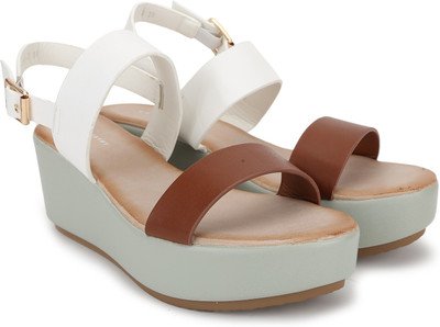 Chemistry Women WHITE/BROWN Wedges
