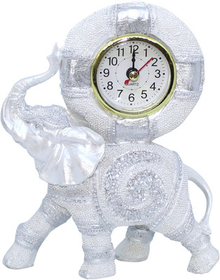 Tied Ribbons Elephant shaped showpiece clock on table Decorative Showpiece - 15 cm(Polyresin, Multicolor)
Tied Ribbons Elephant shaped showpiece clock on table Decorative Showpiece - 15 cm(Polyresin, Multicolor)