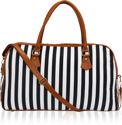 Kleio (Expandable) Striped Spacious Unisex Weekend Travel Duffle Bag for Women / Girls (Black) (ECO2007KL-BL) Travel Duffel Bag(Black)
Kleio (Expandable) Striped Spacious Unisex Weekend Travel Duffle Bag for Women / Girls (Black) (ECO2007KL-BL) Travel Duffel Bag(Black)