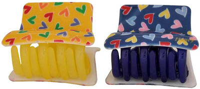 Maayra Women's Hearts shape Pack of 2 Hair Claw(Yellow)
Maayra Women's Hearts shape Pack of 2 Hair Claw(Yellow)