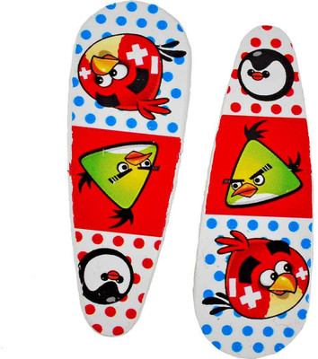 Maayra Girls's Cartoon Bird Shape Pack of 2 Tic Tac Clip(Red)