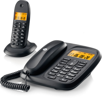 Motorola Cl101| Black Corded Landline Phone(Black)