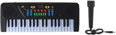 Prro Musical Melody Piano With Mic RDK-10(Black)