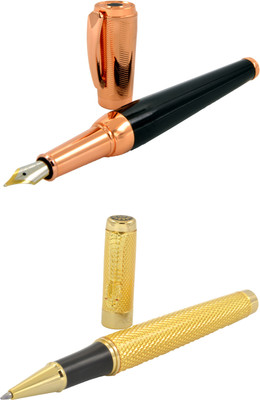 Talesara Rose Gold Golden Dragon Royal Collection Luxury 2 Pcs. Gift Set Roller Ball Pen and Fountain Pen(Pack of 2)
Talesara Rose Gold Golden Dragon Royal Collection Luxury 2 Pcs. Gift Set Roller Ball Pen and Fountain Pen(Pack of 2)
