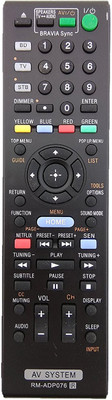 LipiWorld RM-ADP076 Compatible For Sony AV System Remote Controller(Black)