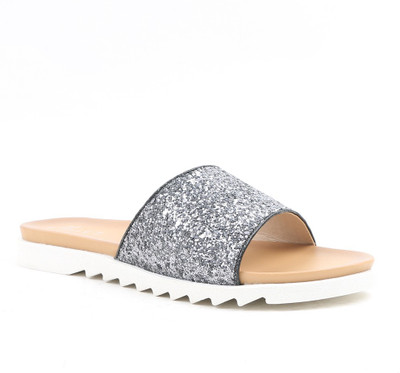Miss CL By Carlton London Women PEWTER Flats