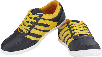 Alexus Basic Canvas Shoes For Men(Black), Grey
