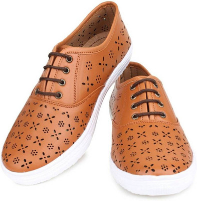 Bella Toes Punch-Tan-38 Sneakers For Women(Tan