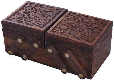 Craft Art India Beautiful With Outstanding Carving Work With Locking System Jewellery Vanity Box(Brown)
Craft Art India Beautiful With Outstanding Carving Work With Locking System Jewellery Vanity Box(Brown)