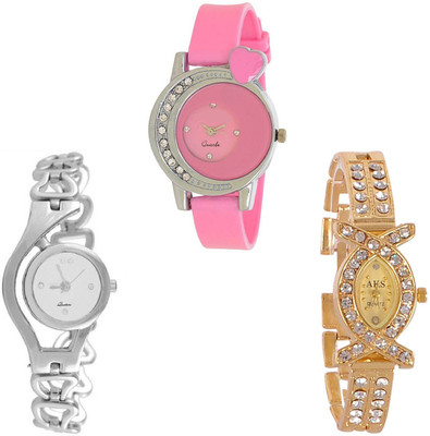 Keepkart GLORY Silver Chain Aks Golden And PU Strap New Fresh Arrival Stylish Combo WATCHES For Woman And Girls KK040 Watch - For Women
Keepkart GLORY Silver Chain Aks Golden And PU Strap New Fresh Arrival Stylish Combo WATCHES For Woman And Girls KK040 Watch - For Women