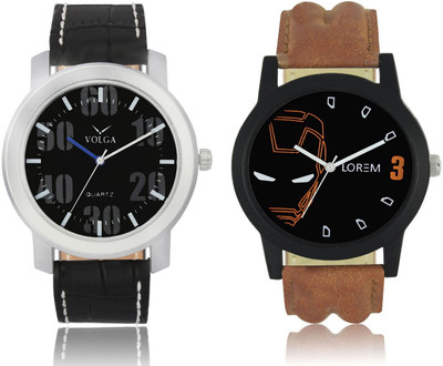 Volga VL39LR04 New Exclusive Collection Leather Strap-Belt Mens Watches Best Offer Combo Watch - For Boys