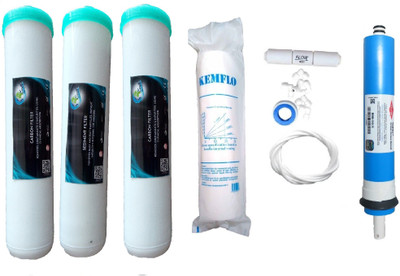 Earth Ro System 1 Year RO service Kit,Filmtec DOW membrane with Jacco Inline set Solid Filter Cartridge(0.001, Pack of 9)
Earth Ro System 1 Year RO service Kit,Filmtec DOW membrane with Jacco Inline set Solid Filter Cartridge(0.001, Pack of 9)