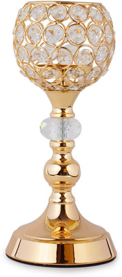 Jewel Fuel Pillar Candle Stand Showpiece (10.5 Inch ) Crystal Tealight Holder(Gold, Pack of 1)
Jewel Fuel Pillar Candle Stand Showpiece (10.5 Inch ) Crystal Tealight Holder(Gold, Pack of 1)