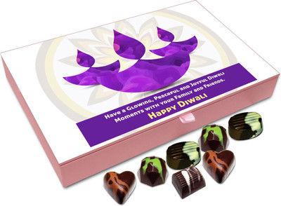 Chocholik Diwali Gift - Have A Glowing And Peaceful Diwali Chocolate Box - 12pc Truffles(144 g)
Chocholik Diwali Gift - Have A Glowing And Peaceful Diwali Chocolate Box - 12pc Truffles(144 g)