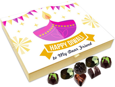 Chocholik Diwali Gift Box - Happy Deepavali To All My Super Friends Chocolate Box - 20pc Truffles(240 g)
Chocholik Diwali Gift Box - Happy Deepavali To All My Super Friends Chocolate Box - 20pc Truffles(240 g)