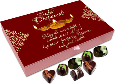 Chocholik Diwali Gift Box - May The Divine Light Of Deepawali Spread Peace And Success In Your Life Chocolate Box - 12pc Truffles(144 g)
Chocholik Diwali Gift Box - May The Divine Light Of Deepawali Spread Peace And Success In Your Life Chocolate Box - 12pc Truffles(144 g)