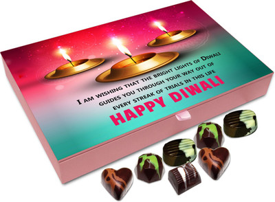 Chocholik Diwali Gift - May The Bright Light Of Diwali Guide You To Better Path Chocolate Box - 12pc Truffles(144 g)
Chocholik Diwali Gift - May The Bright Light Of Diwali Guide You To Better Path Chocolate Box - 12pc Truffles(144 g)