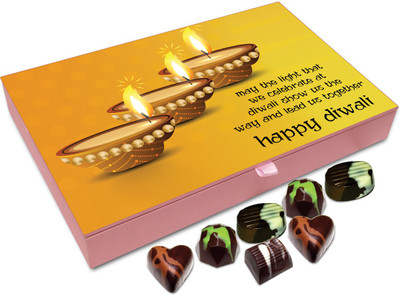Chocholik Diwali Gift Box - May The Deepawali Light Lead Us Together Chocolate Box - 12pc Truffles(144 g)
Chocholik Diwali Gift Box - May The Deepawali Light Lead Us Together Chocolate Box - 12pc Truffles(144 g)