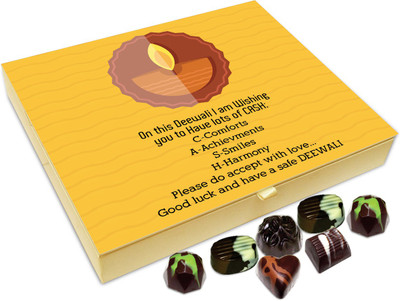 Chocholik Diwali Gift - On This Diwali I Wish You Lots Of Smiles And Harmony Chocolate Box - 20pc Truffles(240 g)
Chocholik Diwali Gift - On This Diwali I Wish You Lots Of Smiles And Harmony Chocolate Box - 20pc Truffles(240 g)